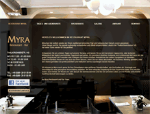Tablet Screenshot of myra-restaurant.de